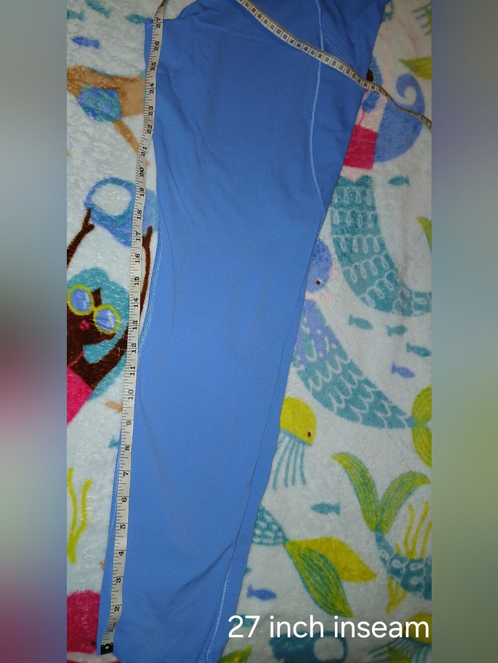NWOT Lululemon Fast and Free HighRise Tight 27" *5-Pocket Blue Nile Size 14 - Picture 8 of 13